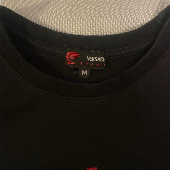 Versace Black and Red Sport Tee - Picture 4 of 7